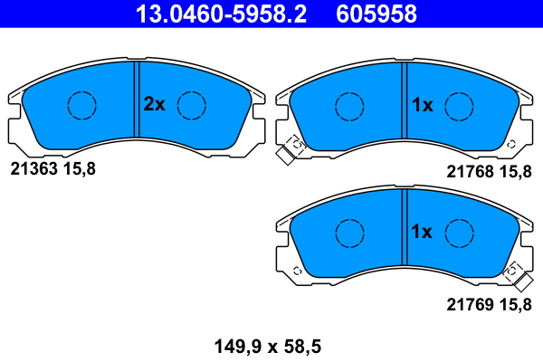 ATE Remblokset 13.0460-5958.2