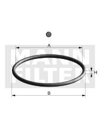 Mann-Filter Oliefilterhuis pakking / O-ring Di 108-10