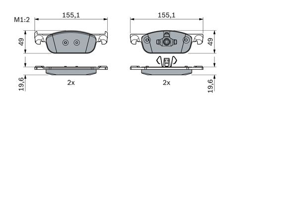 Bosch Remblokset 0 986 424 021