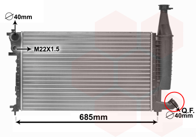 Van Wezel Radiateur 09002168