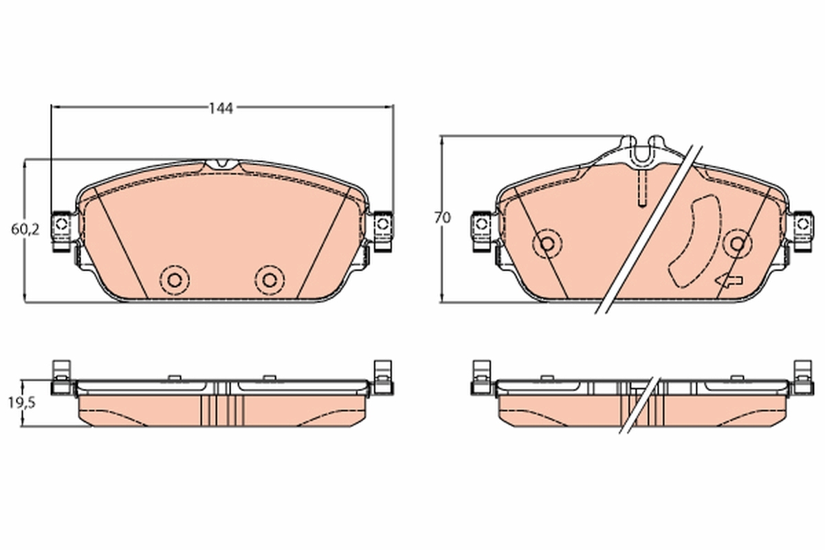 TRW Remblokset GDB2070