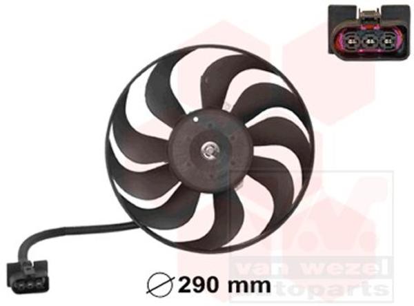 Van Wezel Ventilatormotor-/wiel motorkoeling 5888745